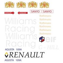 Williams_Renault_elf RothMans logo set