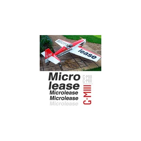 Extra 300 Microlease 30% scale decal set