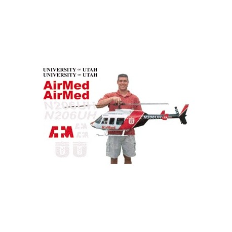 Bell Helicopter decal set in AirMed colour scheme