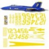 Blue Angels Hornet Decal set