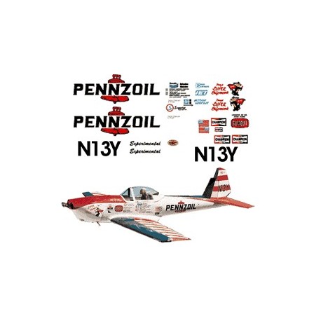 Super Chipmunk Pennzoil Decal Sets (retracts)