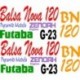 Balsa Nova 120 decal set