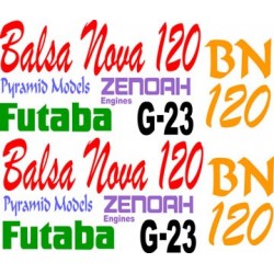 Balsa Nova 120 decal set