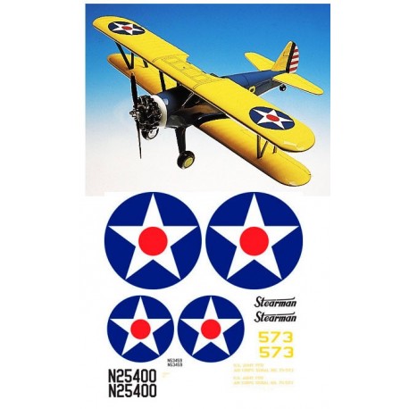 Stearman PT-17 Self adhesive decal sets
