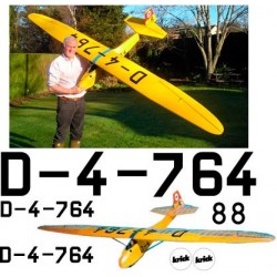 Grunau Baby 11b - 1:4 Scale Decal set