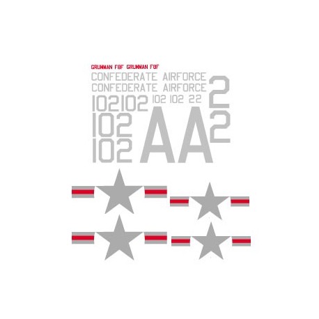 Grumman F8F-1 Bearcat Decal set