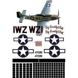 North american P51-D Decal set