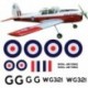 De Havilland Chipmunk decals set