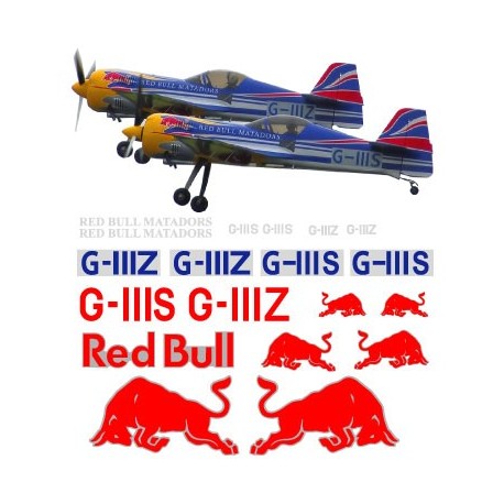 Red Bull Sukhoi SU26 Decal Set