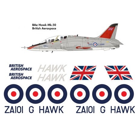 BAE British Aerospace Hawk 50 Decal set