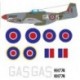 Mustang decal set  -British Insignia