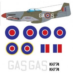 Mustang decal set  -British Insignia