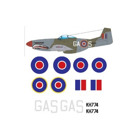 Mustang decal set  -British Insignia