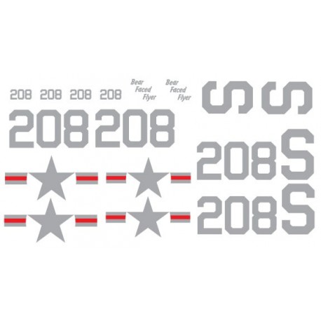 Grumman F8F-1 Bearcat Decal set - Bear Faced Flyer