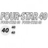FOUR-STAR 40 Computer Cut Vinyl Decal Set