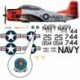 T-28 Trojan  NAVY Decal set - Traron Five