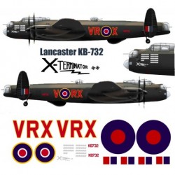 Avro Lancaster KB-732 X-TERMINATOR Decal sets