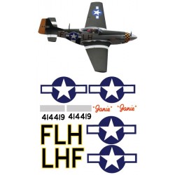 North american P51-D Decal set Janie