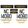 5th scale WACO YMF-3 Decal Set