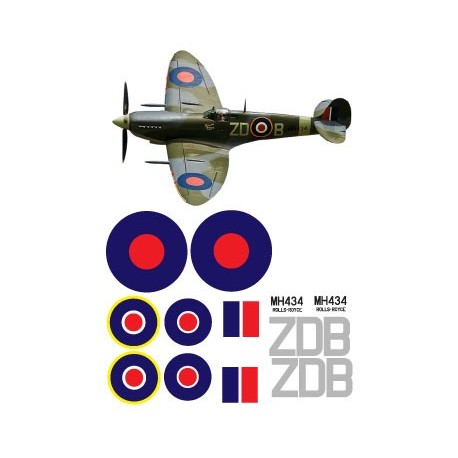 Spitfire Decal Sets -  MK9 - ZDB - MH434