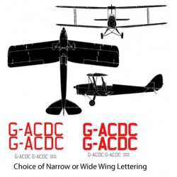 TigerMoth decal set - G-ACDC