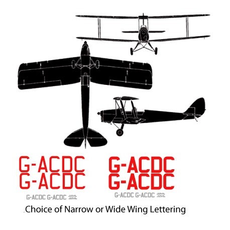 TigerMoth decal set - G-ACDC