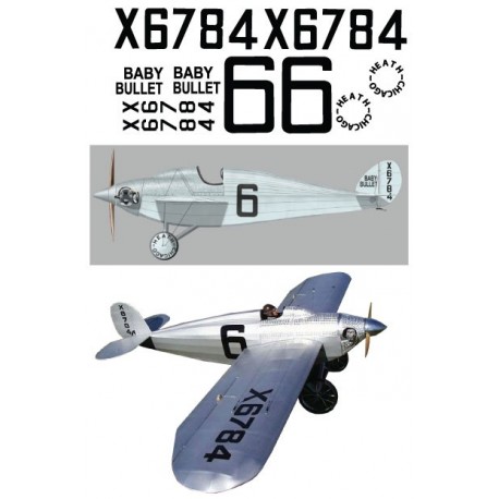 1928 - Heath Baby Bullet Racer Decal Set