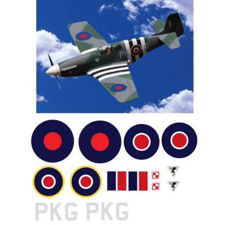North American P-51B and D Mustang Decal Set - RCM&E Autumn 2013