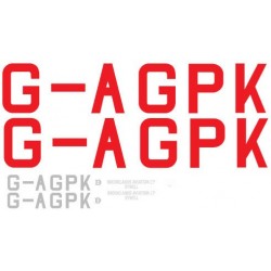 TigerMoth decal set G-AGPK