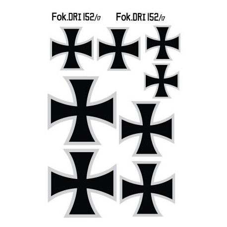 Fokker DR1 152/17  decal set