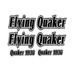 FLYING QUAKER - Vintage Decal set