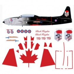 Canadian 75th Anniversary RCAF T-33 T-33 Silver Star Decal Set - 414 Squadron