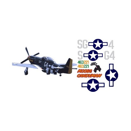 North American P51-D Mustang set Moose Candyman