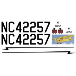 scale piper cub decal set set 3