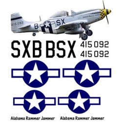 North american P51-D Decal set 1