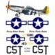 North american P51-D Decal set 4