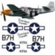 North american P51-D Decal set 3