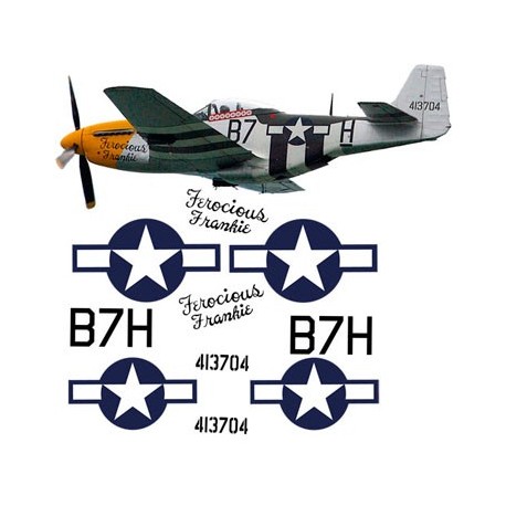 North american P51-D Decal set 3