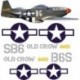 North american P51-D Decal set 6