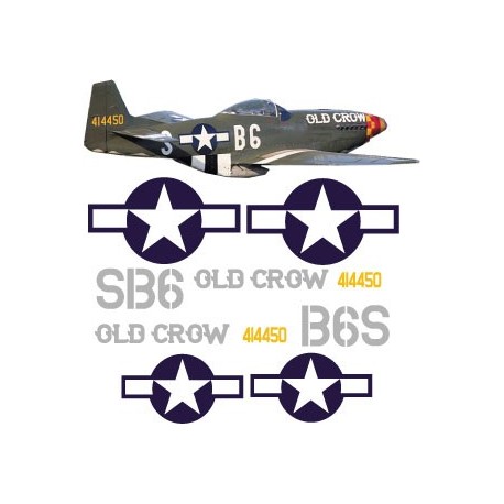 North american P51-D Decal set 6