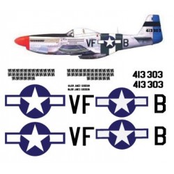 North american P51-D Decal set 7
