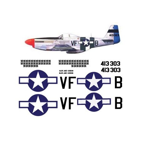 North american P51-D Decal set 7