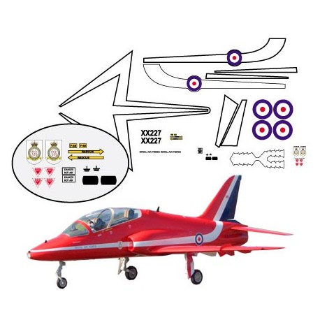 Red Arrows Hawk Decal sets