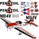 Super Chipmunk Pennzoil Decal Sets (fixed gear)