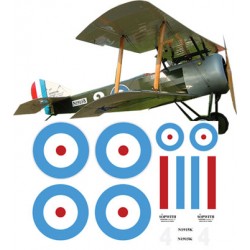 1/4  & 6th scale sopwith pup decal sets