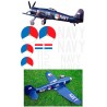 8th scale sea fury set -Dutch roundels