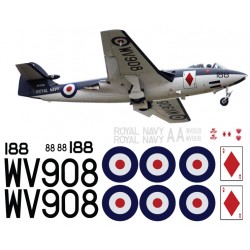 Scale Hawker sea hawk Decal set