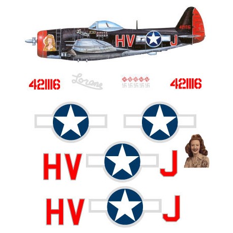 P-47M Thunderbolt Decal set 1