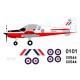 Scottish Aviation Bulldog - Decal Set
