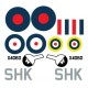 Spitfire decal sets Mk1- with wheels